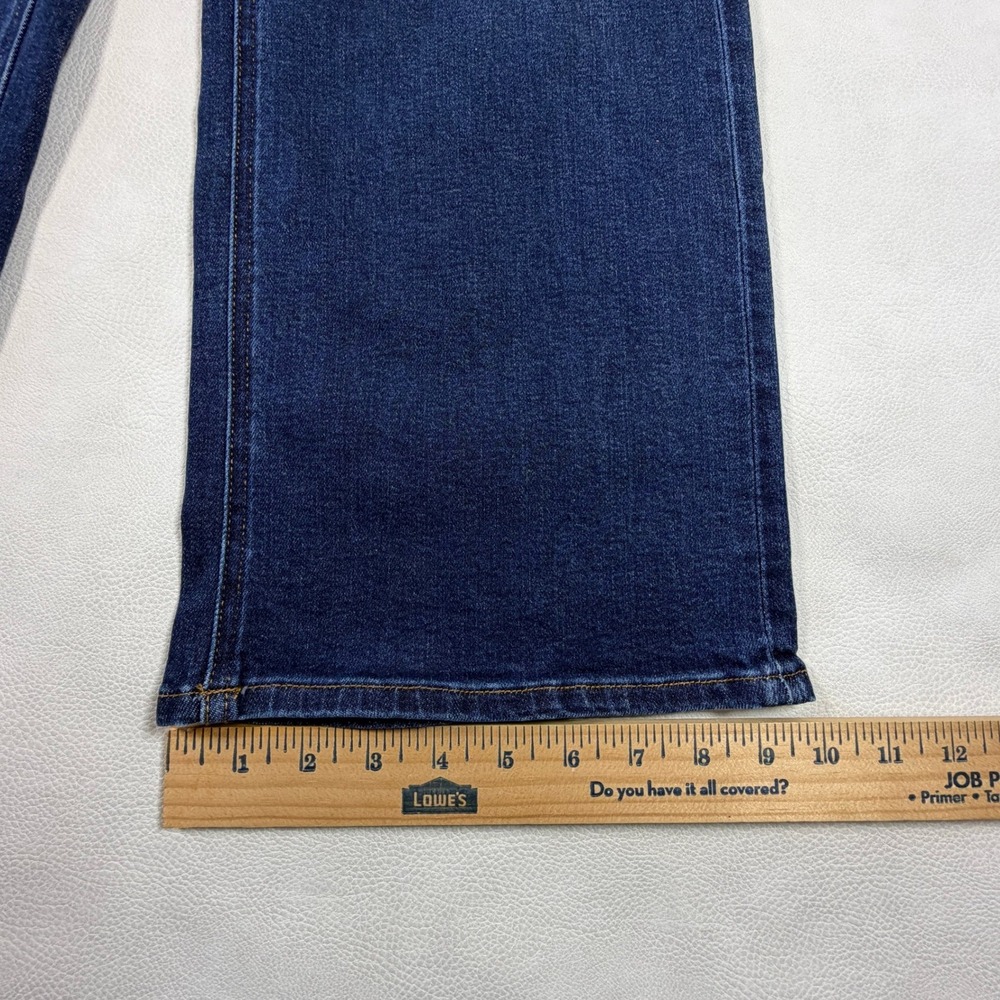 Quince Organic Cotton High Rise Wide Leg Jeans Dark Wash Womens Size 25 CZRY001 - Picture 6 of 11